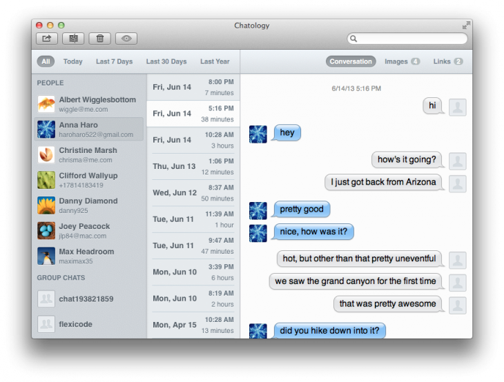Download imessages thread from mac mojave